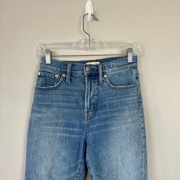 MADEWELL The Perfect Vintage Jean Parnell Wash Stretch Denim Size 26 Distressed - Picture 4 of 10